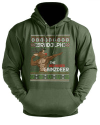Brodolph The Red Nosed GAINZDEER - Gym Hoodie